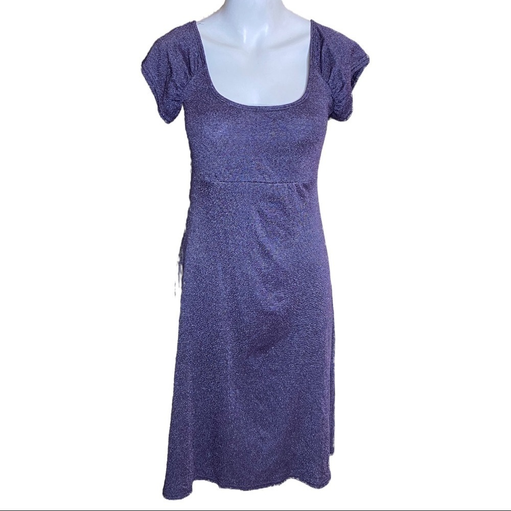 Micheal Stars The Original Tee Dress Purple